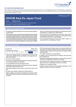 JOHCM Asia Ex Japan Fund - JO Hambro Capital Management