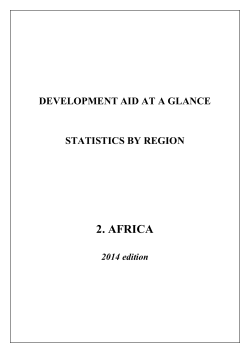 AID STATISTICS AT A GLANCE TO AFRICA