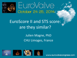 EuroScore II STS score