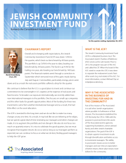 Jewish Community Investment Fund (JCIF)