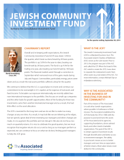 Jewish Community Investment Fund (JCIF)