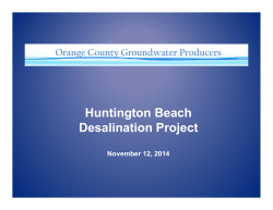 Presentation - Orange County Water District