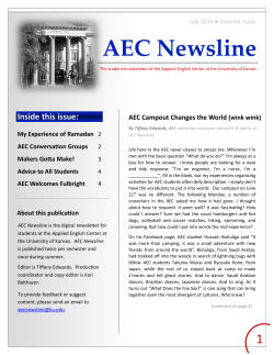 AEC Newsline - Applied English Center