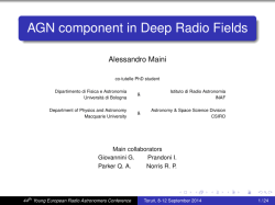 AGN component in Deep Radio Fields