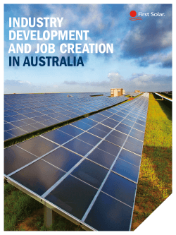 industry development and job creation in australia