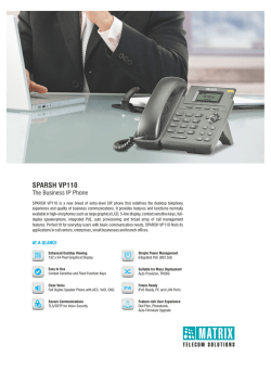 SPARSH VP110 - Matrix Telecom Solutions