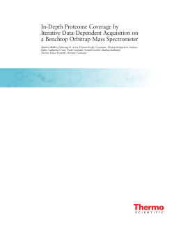 In-Depth Proteome Coverage by Iterative Data