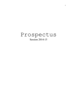 Prospectus - University Of Health Sciences Lahore