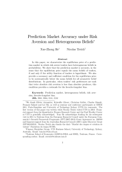 Necessary and Sufficient Conditions for Prediction Market