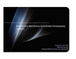 DMEK by Charles S. Ahn, MD