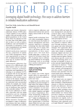 Five ways to address barriers to inhaled medication adherence