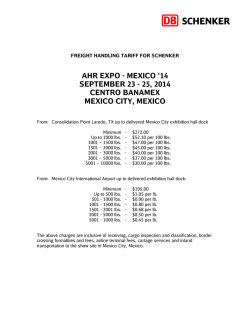 Download Schenker Rate Sheet - AHR Expo