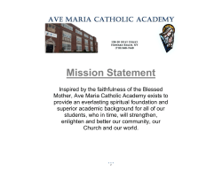 Handbook - Ave Maria Catholic Academy