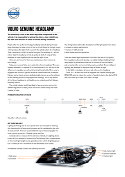 VOLVO GENUINE HEADLAMP