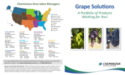 Grape Solutions - Cheminova, Inc