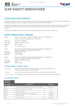 ICAP EQUITY DERIVATIVES - ICAP Information Services