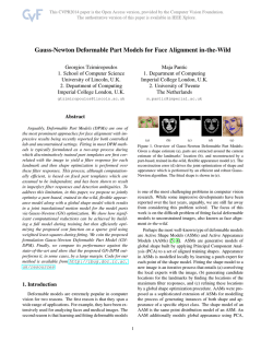 Gauss-Newton Deformable Part Models for Face Alignment in-the-Wild