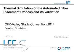 Thermal Simulation of the Automated Fiber - CFK