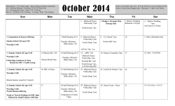 Calendar - First Baptist Church of Kennett Square