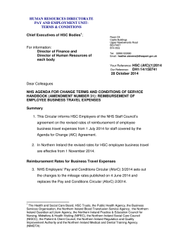 HSC (AfC)(1)2014 NHS Amendment number 31