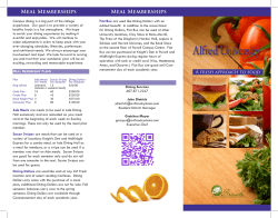 Print our Dining Brochure. - AVI Foodsystems, Inc. Presents Alfred