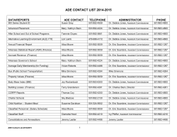 ADE Contact List 2014-2015