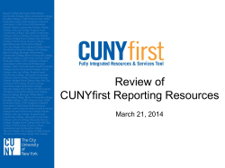 Review of Reporting Resources