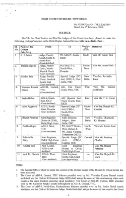 HIGH COURT OF DELHI: NEW DELID . No.7IDHC/Gaz.lG