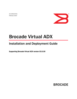 Brocade Virtual ADX Installation Guide, 3.0.0