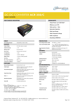 DC-DC CONVERTER ACR 350/C