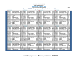 MP Master CME Schedule 2015