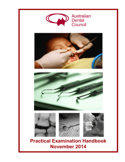 2014 ADC Practical Examination Handbook