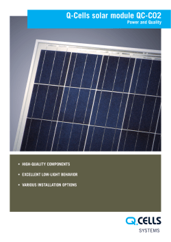 q-cells solar module qc-c02