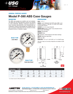 Product Data Model P-590 ABS Case Gauges