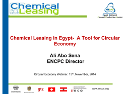 Chemical Leasing - SWITCH-Med