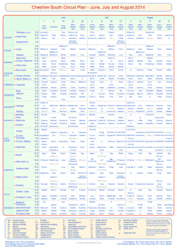 Cheshire South Circuit Plan - Crewe by Farndon Methodist Chapel
