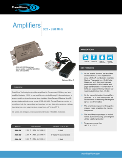 Amplifiers 900MHz.pub - FreeWave Technologies