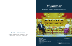 Myanmar: Regressed, Stalled, or Moving Forward