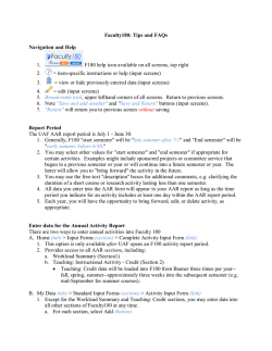 Download Faculty 180 Tips and Guidelines