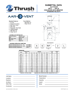 Submittal-Aar-O-Vent, ASF - Categories On Thrush Co. Inc.