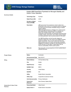 Kodiak ABB PowerStore Flywheels for Microgrid Stability and