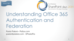 Understanding Office 365 Authentication and Federation