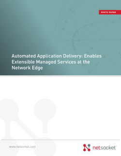 Automated Application Delivery: Enables Extensible