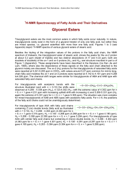 Glycerol Esters