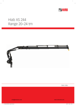 Hiab XS 244 Range 20–24 tm