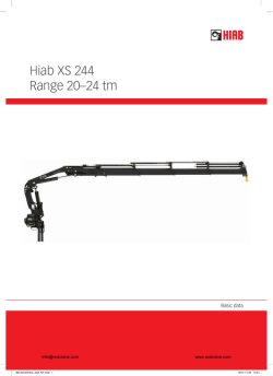 Hiab XS 244 Range 20&ndash;24 tm