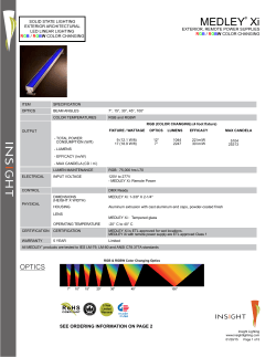 MEDLEY® Xi - Insight Lighting