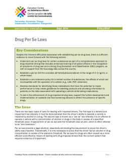 Per Se Laws - Canadian Centre on Substance Abuse