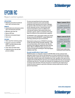 EPCON RC Reject Control System