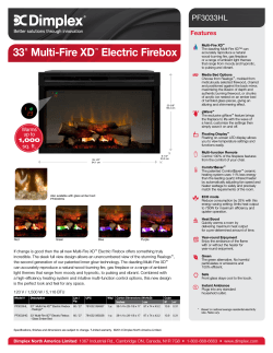 33" Multi-Fire XD™ Electric Firebox